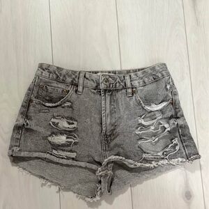 GARAGE Grey Denim Shorts size 03
